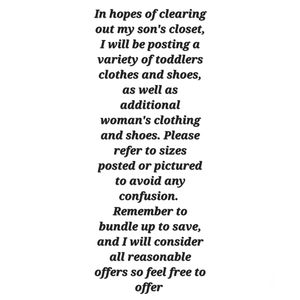 A small reference to my closet items